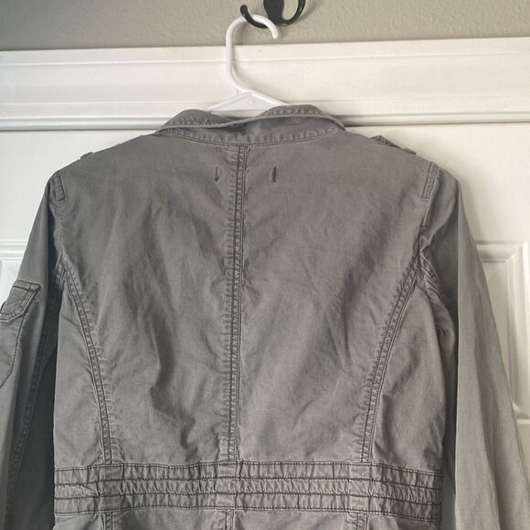 Loft Army Green Anorak Utility Jacket Size XS - Picture 9 of 10